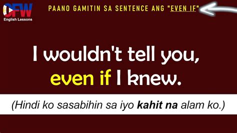 Kahit paano in English .